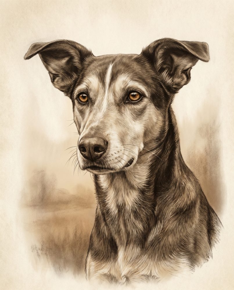 Sample pet memorial portrait
