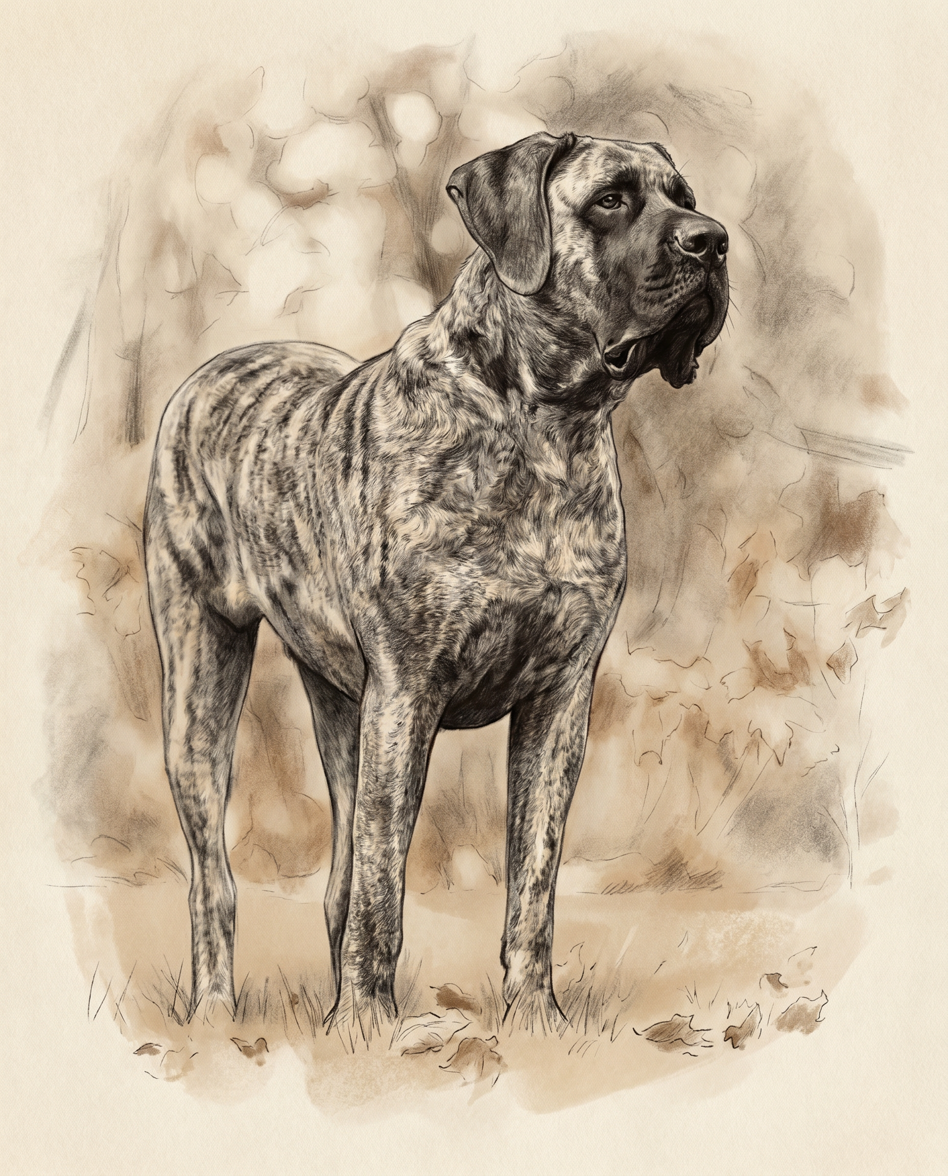 Charcoal & Sepia sample portrait