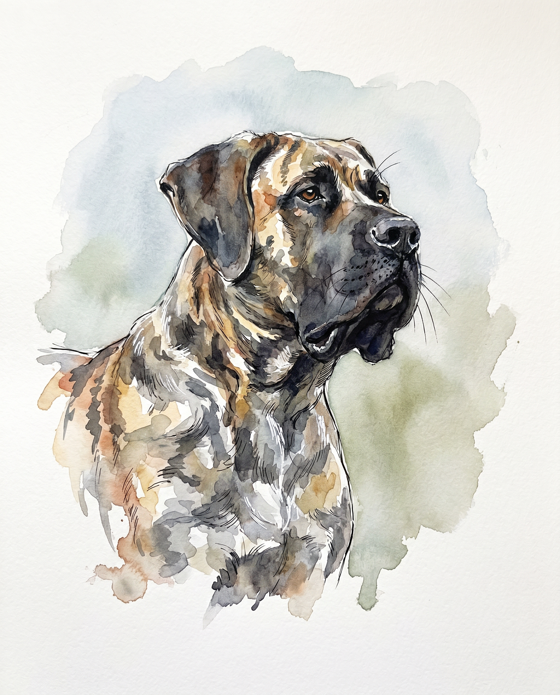 Watercolor sample portrait
